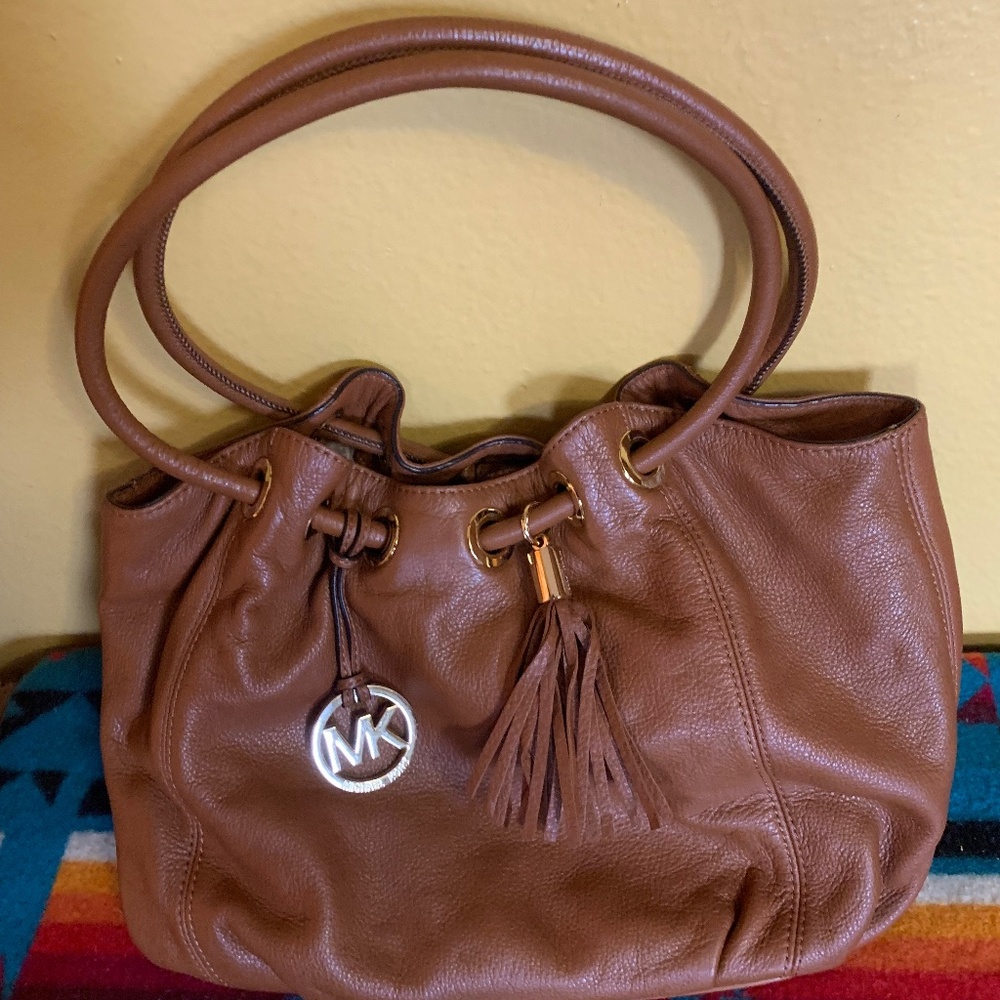Michael Kors brown leather bag